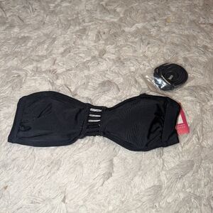 Nwt Xhilaration Black Bikini Top Sz Xs